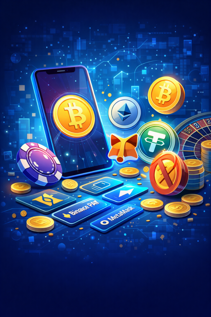 Krypto-Zahlungsmethoden in Online Casinos – Bitcoin, Ethereum und weitere Kryptowährungen